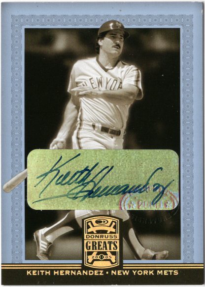 2005 Donruss Greats Signature Gold HoloFoil #48 Keith Hernandez