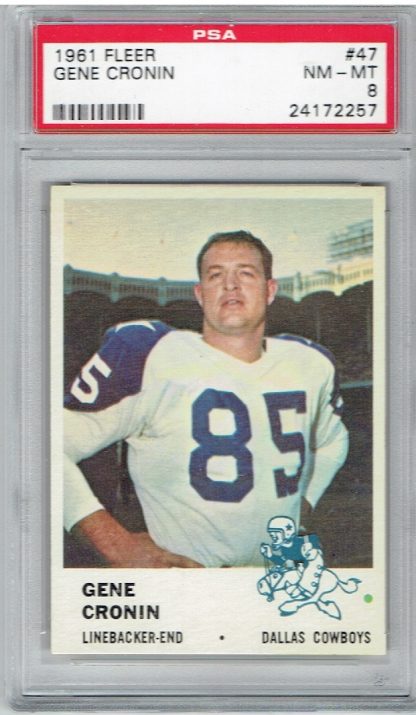 1961 Fleer #47 Gene Cronin (PSA 8)