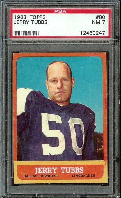 1963 Topps #80 Jerry Tubbs SP (PSA 7)