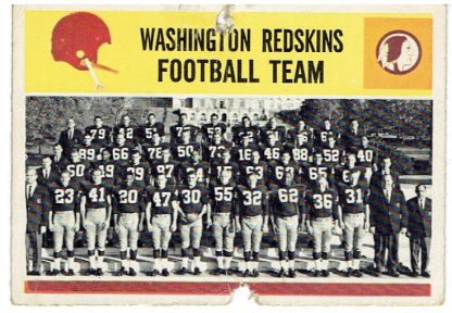 1964 Philadelphia #195 Washington Redskins