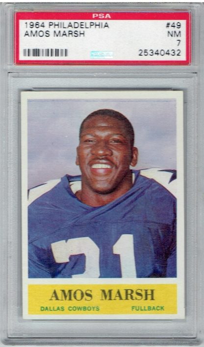 1964 Philadelphia #49 Amos Marsh (PSA 7)