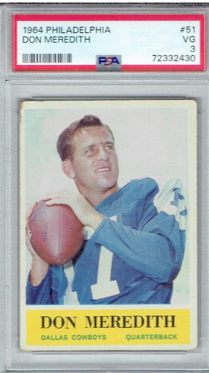 1964 Philadelphia #51 Don Meredith (PSA 3)