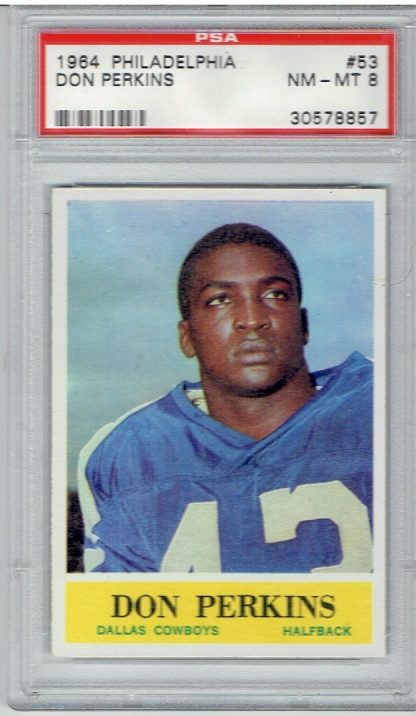 1964 Philadelphia #53 Don Perkins (PSA 8)
