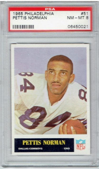 1965 Philadelphia #51 Pettis Norman (PSA 8)