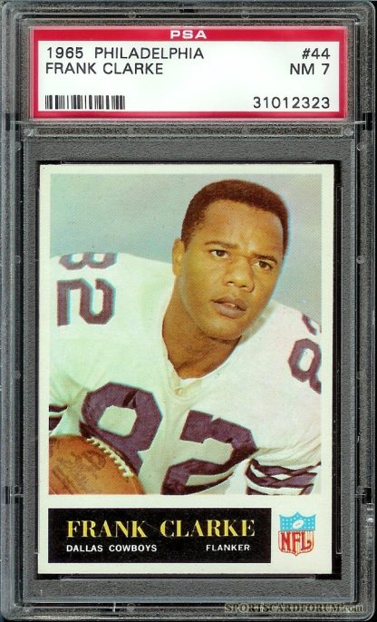 1965 Philadelphia #44 Frank Clarke (PSA 7)