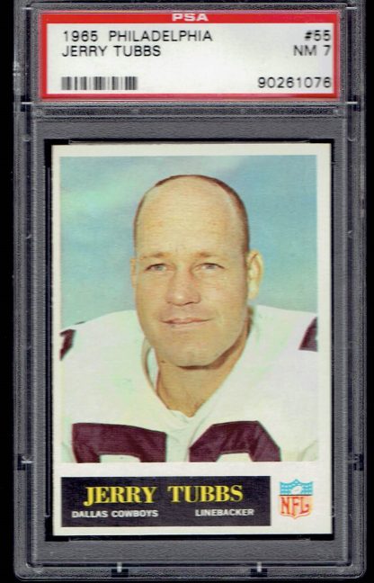 1965 Philadelphia #55 Jerry Tubbs (PSA 7)