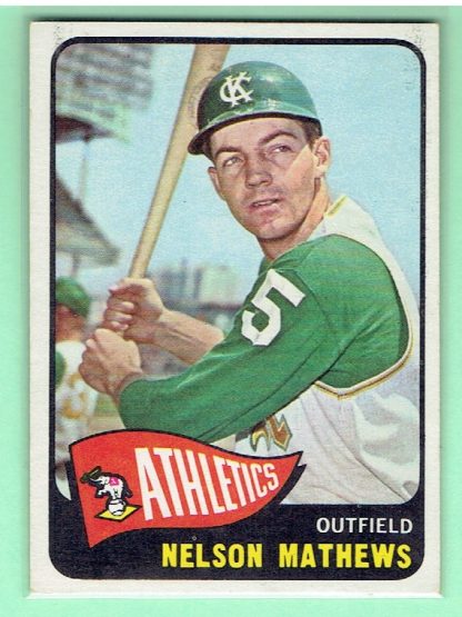 1965 Topps #87 Nelson Mathews (2) - Image 4