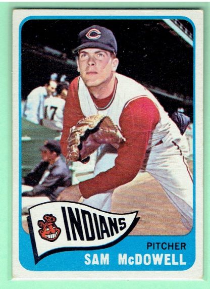 1965 Topps #76 Sam McDowell - Image 4