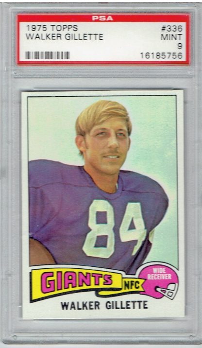 1975 Topps #336 Walker Gillette (PSA 9)