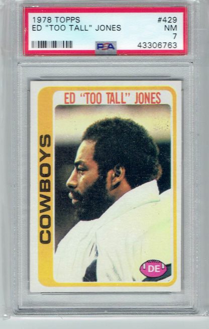 1978 Topps #429 Ed "Too Tall" Jones (PSA 7)