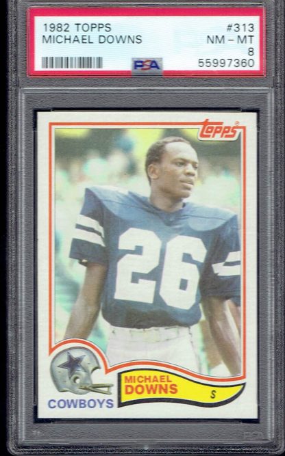1982 Topps #313 Michael Downs (PSA 8)
