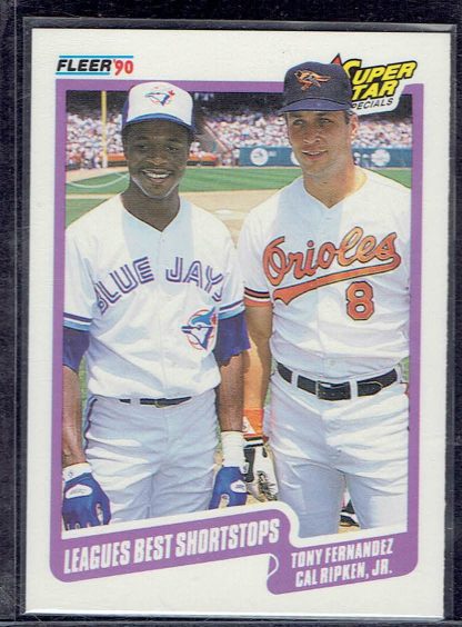 1990 Fleer #634 Super Star Specials - Tony Fernandez, Cal Ripken Jr.
