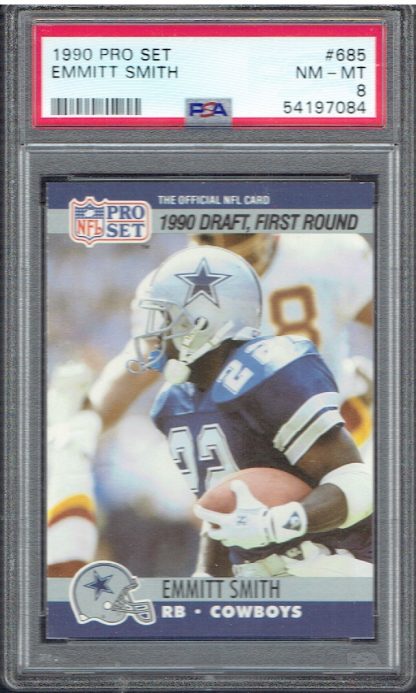 1990 Pro Set 685 Emmitt Smith (PSA 8)