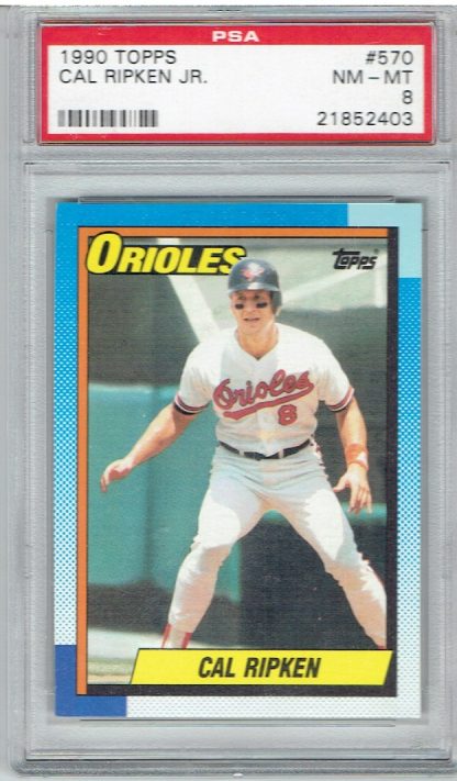 1990 Topps #570 Cal Ripken (PSA 8)