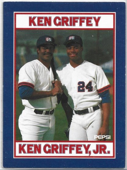1991 Pepsi Griffeys #6 Ken Griffey Jr./ Ken Griffey Sr. Dad standing