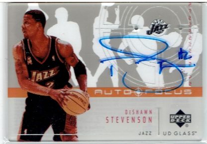 2002-03 UD Glass Magnifying Glass Autographs #DSA DeShawn Stevenson