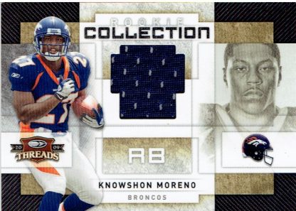 2009 Donruss Threads Rookie Collection Materials #27 Knowshon Moreno