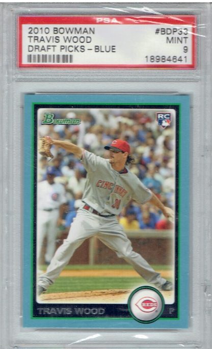 2010 Bowman Draft, Draft Picks - Blue #BDP33 Travis Wood (PSA 9)