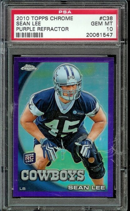 2010 Topps Chrome Sean Lee (Purple Refractor) Rookie Card
