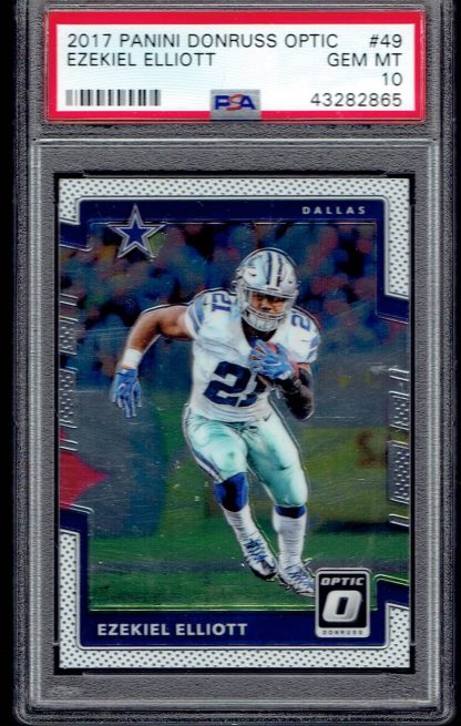 2017 Donruss Optic #49 Ezekiel Elliott (PSA 10)