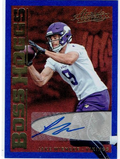 2018 Panini Absolute - Boss Hoggs Autographs - Spectrum Blue #BH-JW.2 Jake Wieneke