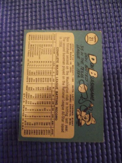 1965 Topps #21 Don Blasingame - Image 2