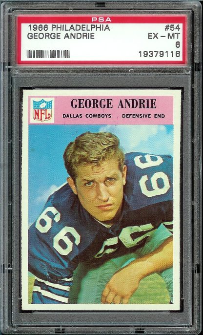 1966 Philadelphia #54 George Andrie (PSA 6)