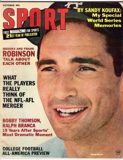 Sport Magazine - October 1966 - Sandy Koufax