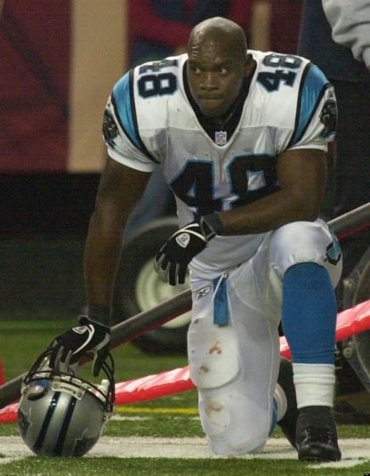 Stephen Davis - Carolina Panthers - Autographed Mini Helmet - Image 2